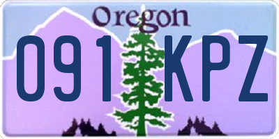 OR license plate 091KPZ