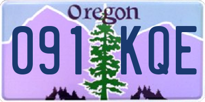OR license plate 091KQE