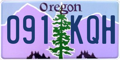 OR license plate 091KQH