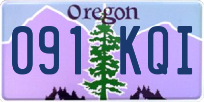 OR license plate 091KQI