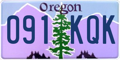OR license plate 091KQK