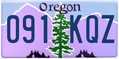 OR license plate 091KQZ