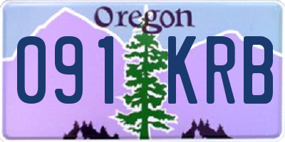 OR license plate 091KRB