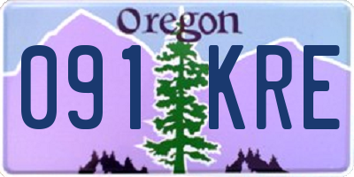 OR license plate 091KRE
