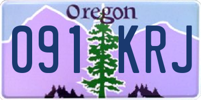 OR license plate 091KRJ