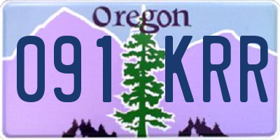 OR license plate 091KRR