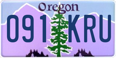 OR license plate 091KRU