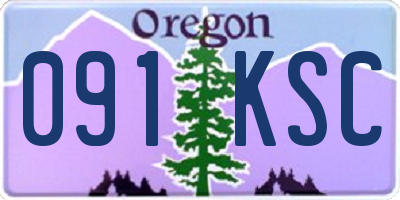 OR license plate 091KSC