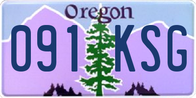 OR license plate 091KSG