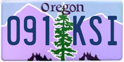 OR license plate 091KSI