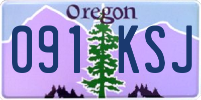 OR license plate 091KSJ
