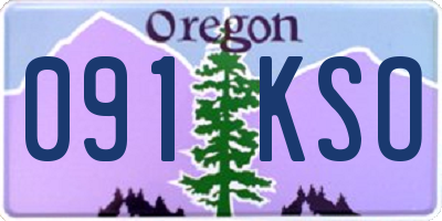 OR license plate 091KSO