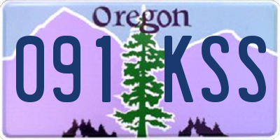 OR license plate 091KSS