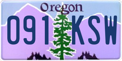 OR license plate 091KSW