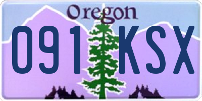 OR license plate 091KSX