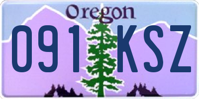 OR license plate 091KSZ