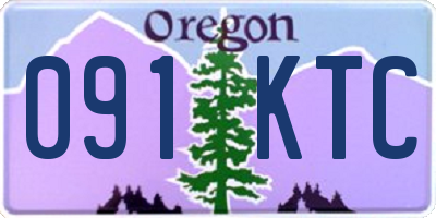 OR license plate 091KTC