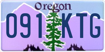 OR license plate 091KTG