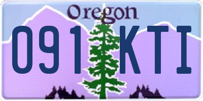 OR license plate 091KTI