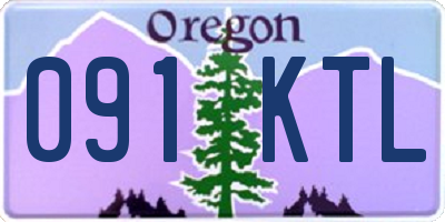 OR license plate 091KTL
