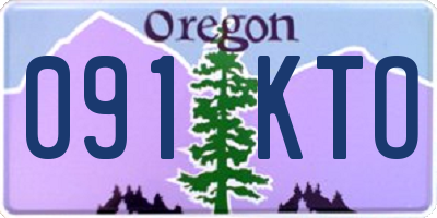 OR license plate 091KTO