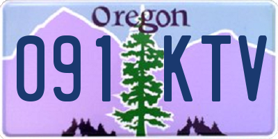 OR license plate 091KTV