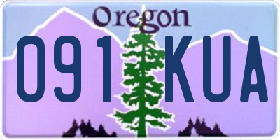 OR license plate 091KUA