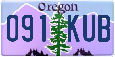 OR license plate 091KUB