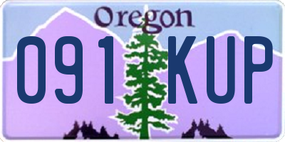 OR license plate 091KUP