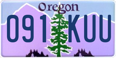 OR license plate 091KUU