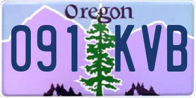 OR license plate 091KVB