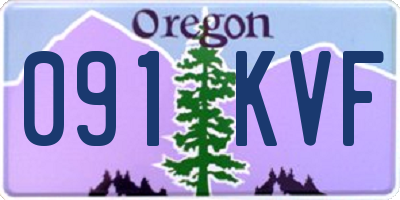 OR license plate 091KVF