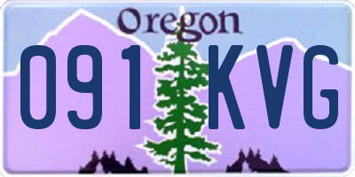 OR license plate 091KVG