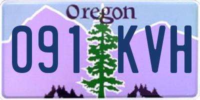 OR license plate 091KVH