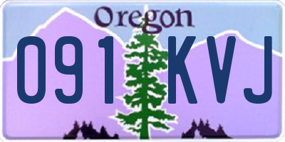 OR license plate 091KVJ