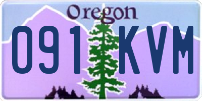 OR license plate 091KVM