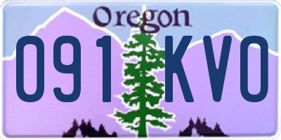 OR license plate 091KVO