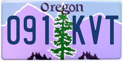 OR license plate 091KVT