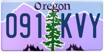 OR license plate 091KVY