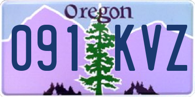 OR license plate 091KVZ