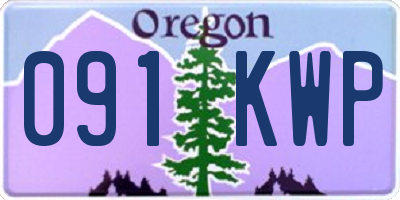 OR license plate 091KWP