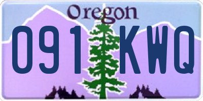 OR license plate 091KWQ