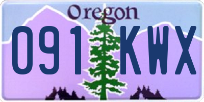 OR license plate 091KWX
