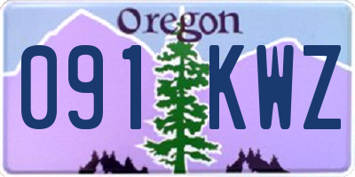 OR license plate 091KWZ