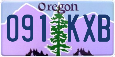 OR license plate 091KXB