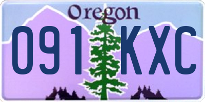 OR license plate 091KXC
