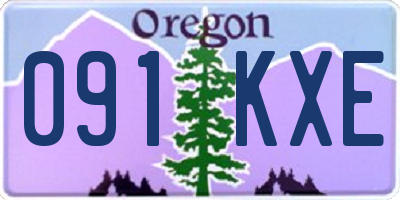 OR license plate 091KXE