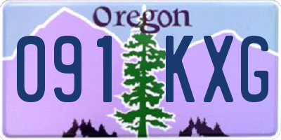 OR license plate 091KXG