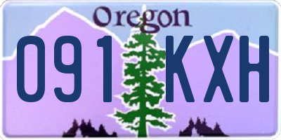 OR license plate 091KXH