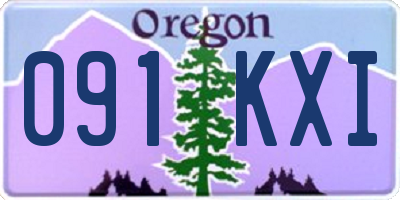 OR license plate 091KXI